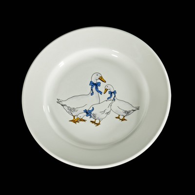Тарелка мелкая 20 см «Гуси»