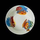 Набор детской посуды "Морской мир", 3 предмета: тарелка 17,5 см, миска 250 мл (17,5 см), кружка 260 мл, рисунок МИКС - Фото 3