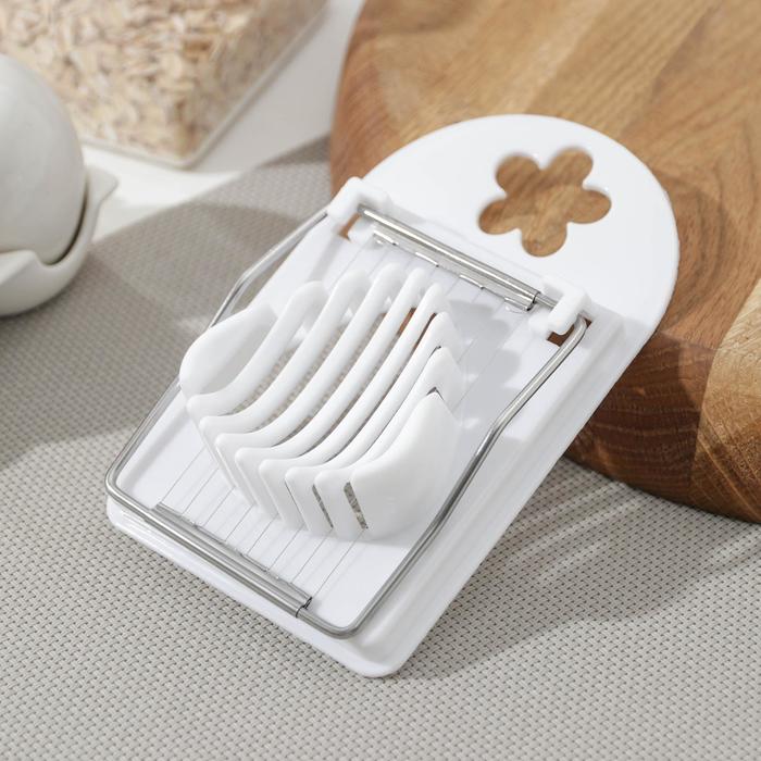 Яйцерезка Доляна «Комфорт», 14×8 см, МИКС - Фото 1