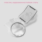 Яйцерезка с двумя видами нарезки Доляна, 19×8×2 см, белая - Фото 2