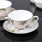 Сервиз чайный "Нежность", 6 предметов: 2 чашки 250 мл, 2 ложки, 2 блюдца - Фото 3