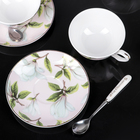 Сервиз чайный "Нежность", 6 предметов: 2 чашки 250 мл, 2 ложки, 2 блюдца - Фото 5