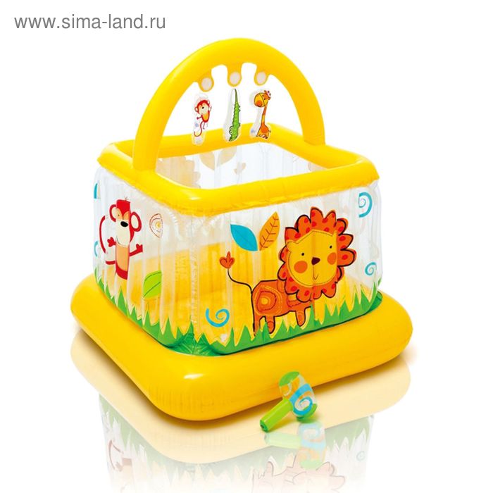 Игровой центр, манеж "Зоопарк", 117х117х117 см, от 9 месяцев 48473NP INTEX - Фото 1