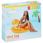 Шезлонг «Замороженный Неон» с подушкой, 137х122 см, МИКС 58889NP INTEX - Фото 6