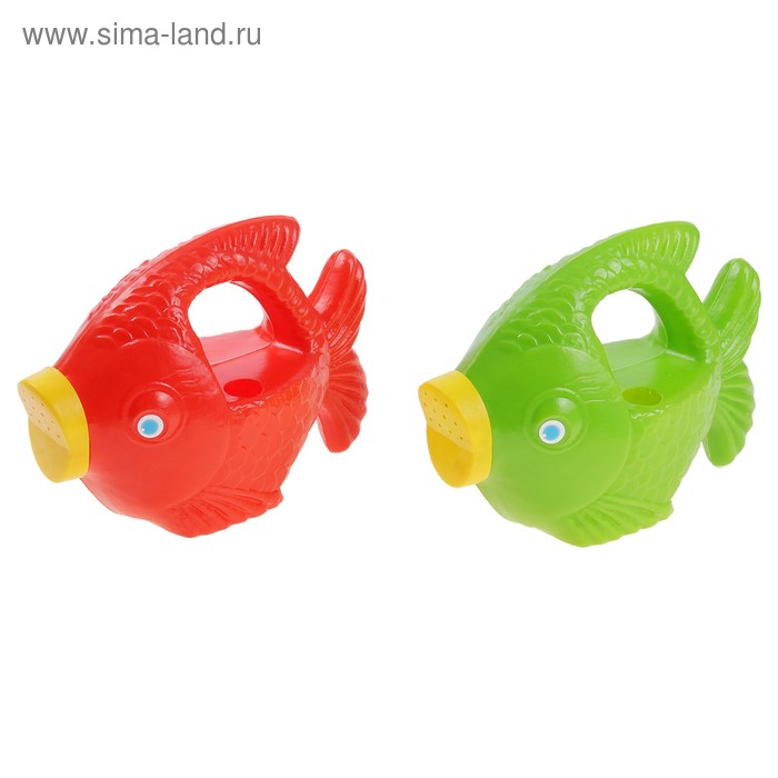 Лейка "Рыбка" 1 л, цвета МИКС - Фото 1