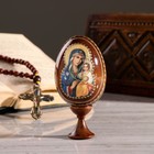 Сувенир Яйцо на подставке икона "Божья Матерь Неувядаемый цвет" - фото 8375325