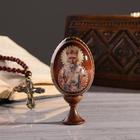 Сувенир Яйцо на подставке икона "Николай Чудотворец" - фото 11802756