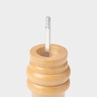 Мельница для специй Доляна «Дуновение леса», 25×4.8 см, керамический механизм, бежевая - Фото 5