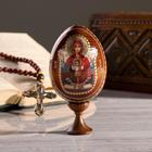 Сувенир Яйцо на подставке икона "Божья Матерь Неупиваемая чаша" - фото 11802774