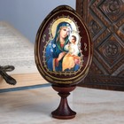 Сувенир Яйцо на подставке икона "Божья Матерь Неувядаемый цвет" - фото 317833562