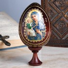Сувенир Яйцо на подставке икона "Божья Матерь Иерусалимская" - Фото 1