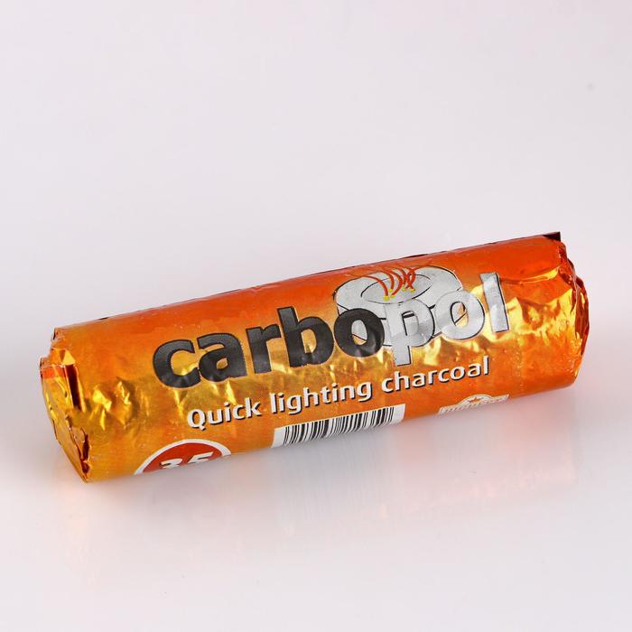 Древесный уголь для кальяна Carbopol, 10 таблеток × 35 мм