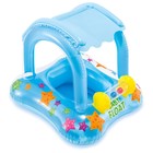 Круг для плавания с сиденьем и навесом, 81 х 66 см, от 1-2 лет, цвета МИКС, 56581NP INTEX - Фото 3