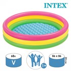 Бассейн надувной «Радуга», 86 х 25 см, от 1-3 лет, 58924NP INTEX - Фото 1