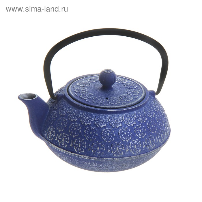 Чайник с ситом 900 мл "Теона", цвет синий - Фото 1