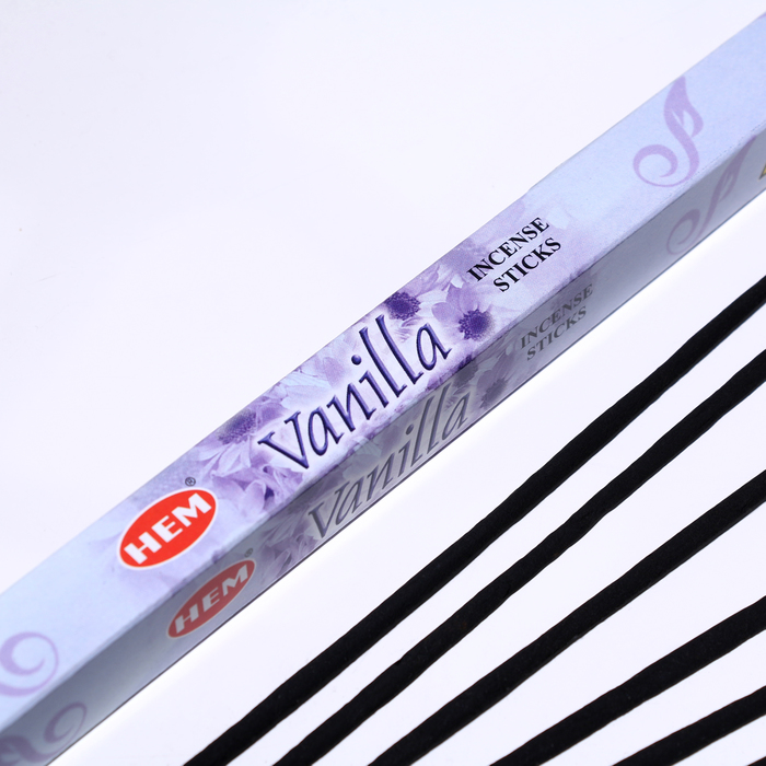 Благовония HEM "Vanilla. Ваниль", 8 палочек в упаковке, четырёхгранник - фото 1906775411
