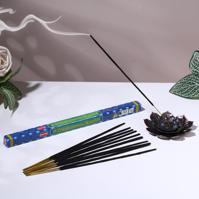 Благовония HEM "Frankincense Myrrh. Ладан Мирра", 8 палочек в упаковке, четырёхгранник