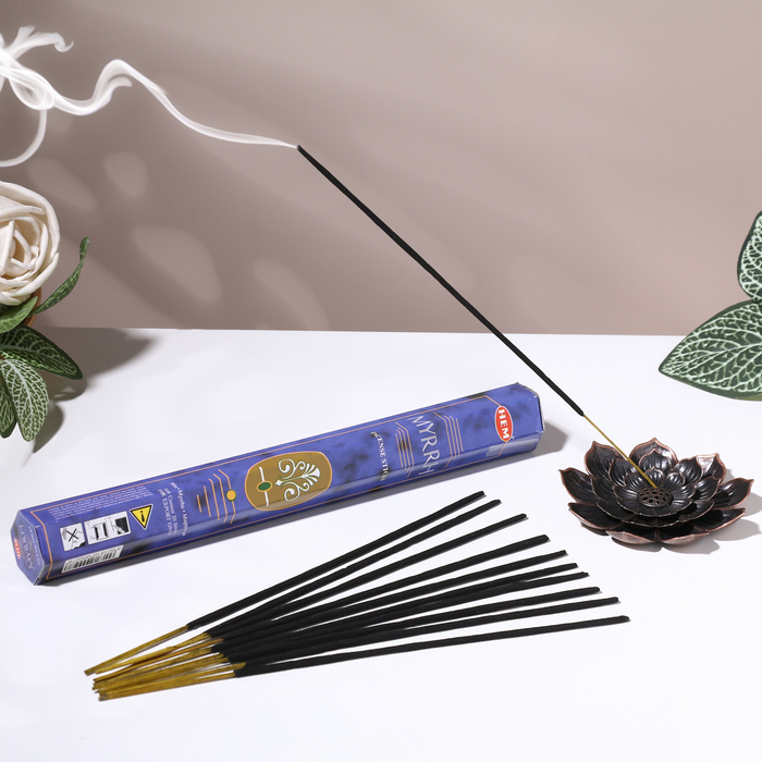 Благовония HEM "Myrrh. Мирра", 20 палочек в упаковке, шестигранник