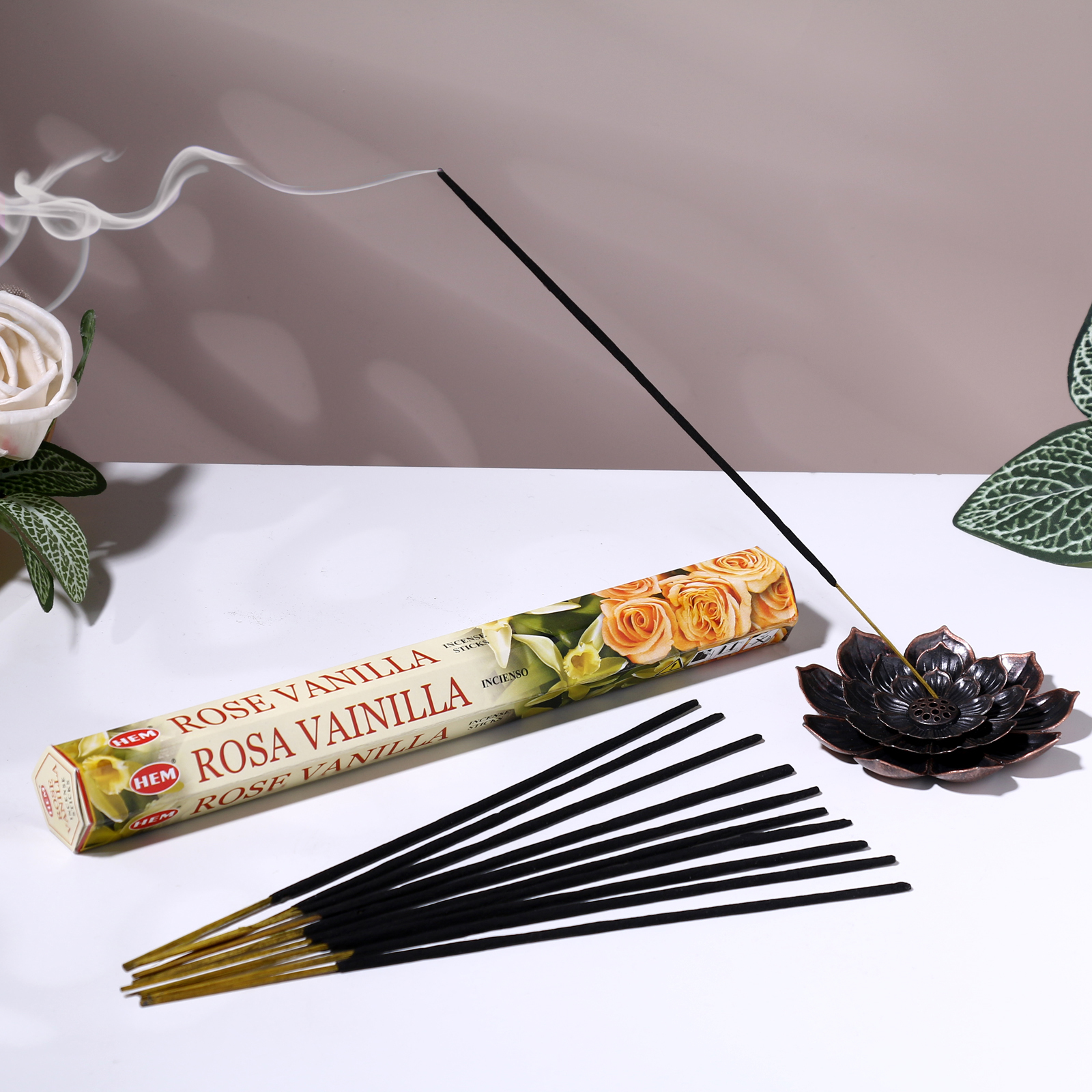 Благовония HEM "Vanilla Rose. Ваниль и Роза", 20 палочек в упаковке ...