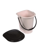 Ведро - туалет, h=40 см, 17 л, съёмный стульчак, бежевое - Фото 8