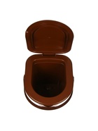 Ведро - туалет, h=39 см, 17 л, съёмный стульчак, коричневое - Фото 6