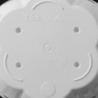 Горшок для цветов с поддоном «Восторг», 1.5 л, пластиковый, белый - Фото 5