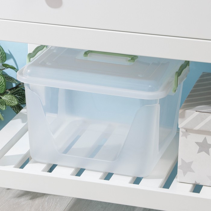 Контейнер для хранения «Комфорт», 15 л, 32×34×22.5 см, с крышкой, МИКС - Фото 1