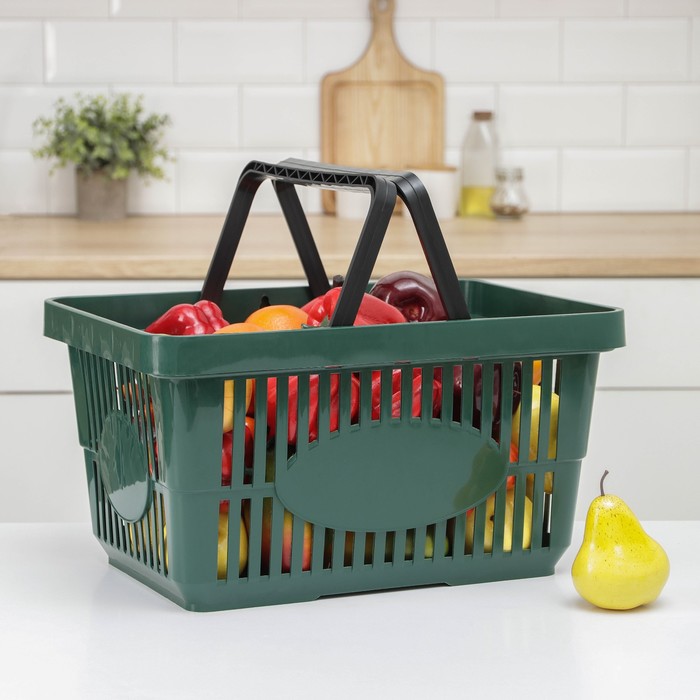 Корзина для покупок Альтернатива, пластик, 42.5×30×22.5 см, МИКС - Фото 1