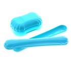 Набор «Дорожный», 2 предмета: мыльница, футляр для зубной щетки, цвета МИКС - Фото 2
