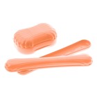 Набор дорожных футляров, 2 предмета, для мыла, для зубной щётки, пластик, МИКС - Фото 4