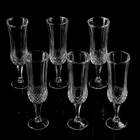 Набор бокалов стеклянных для шампанского 200 мл "Венеция", 6х20 см, 6 шт - Фото 1