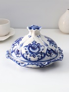 Блинница с крышкой «Цветок», блюдо, 24×15 см, фарфор, гжель - Фото 5