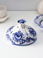 Блинница с крышкой «Цветок», блюдо, 24×15 см, фарфор, гжель - Фото 6