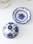 Блинница с крышкой «Цветок», блюдо, 24×15 см, фарфор, гжель - Фото 7