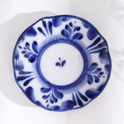 Блюдце фарфоровое «Силуэт», 9×9×1 см, гжель - Фото 2