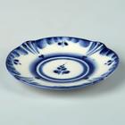 Блюдце фарфоровое «Силуэт», 9×9×1 см, гжель - Фото 3