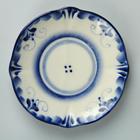 Блюдце фарфоровое «Силуэт», 9×9×1 см, гжель - Фото 8