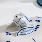 Маслёнка фарфор «Тюльпан», 16×10.5×10 см, гжель - Фото 14