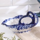 Салатник керамический «Цветок», 17.5×13.5×8 см, гжель - Фото 3