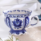 Чашка фарфоровая «Надежда», 12×10×8 см, гжель - Фото 1