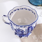 Чашка фарфоровая «Надежда», 12×10×8 см, гжель - Фото 3