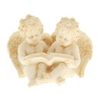 Сувенир полистоун "Два ангелочка беж с книгой" 7х9,5х5,5 см - Фото 1