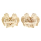 Сувенир полистоун "Два ангелочка беж с книгой" 7х9,5х5,5 см - Фото 2