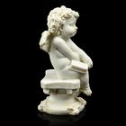 Сувенир полистоун "Ангелочек бежевый на ажурной колонне" 10х5,5х5,5 см - Фото 2