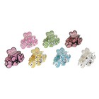 краб для волос "Окантовка" 8 см лепестки микс - Фото 2