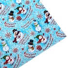 Бумага упаковочная глянцевая НГ Снеговики 70*100 см - Фото 3