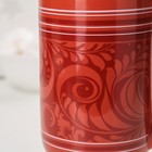 Кружка керамическая «Хохлома», 360 мл, цвет красный - Фото 4