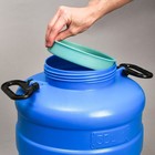 Фляга пищевая, 30 л, горловина 18.5 см, пластиковая, синяя - Фото 6