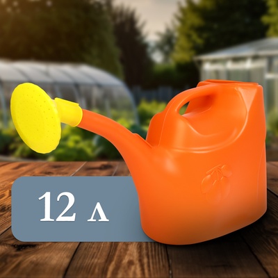 Лейка, 12 л, с рассеивателем, носик d=30 мм, цвет МИКС