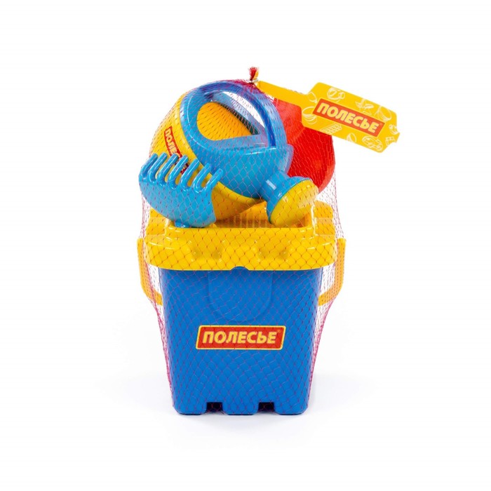 Набор №284: ведро-крепость большое, ситечко-крепость большое, лопата №5, грабельки №5, лейка малая 39618